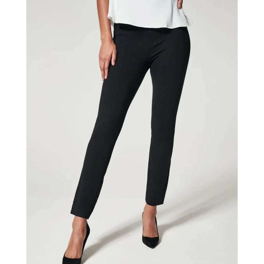 NEW SPANX The Perfect Pant Ankle Back Seam Skinny Womens Size XL Black High Rise